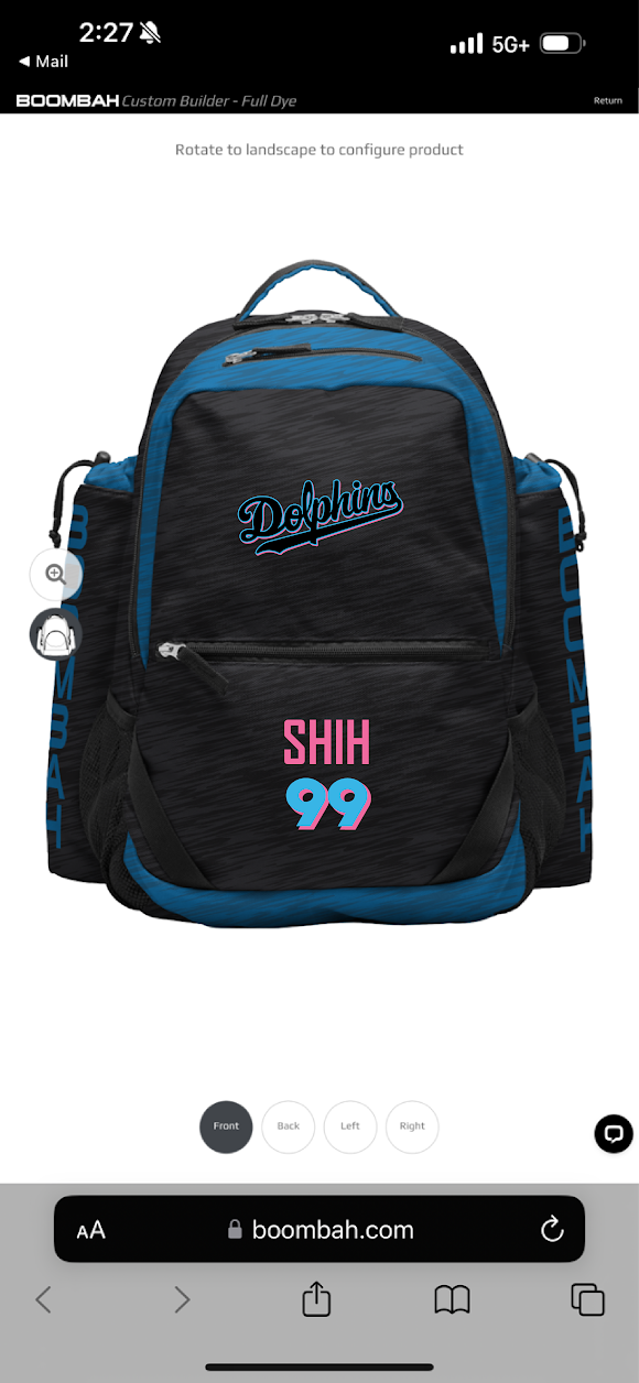 Dolphins Shih - Bag Roller