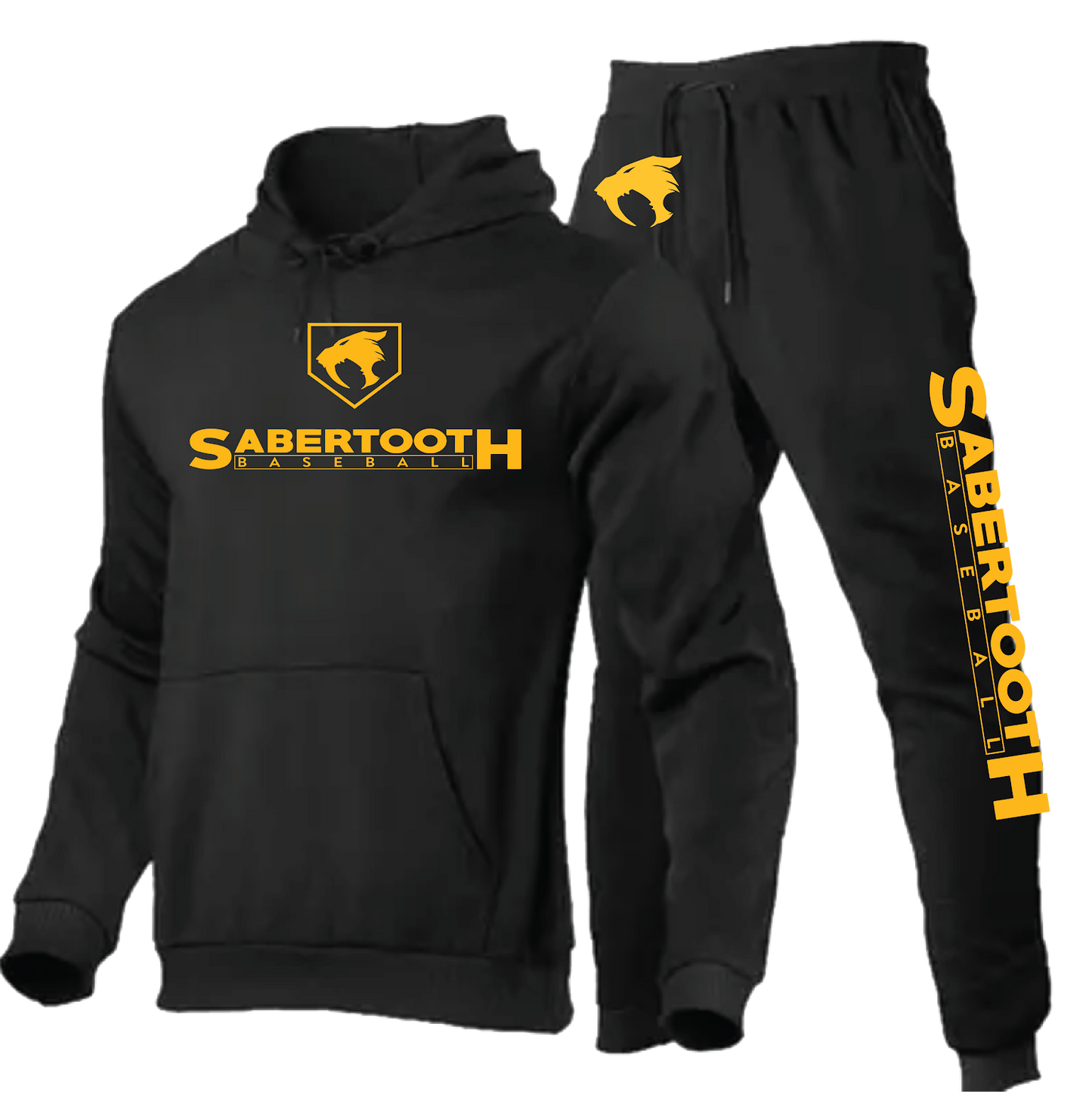 Sabertooth Sweatsuit Combo - Youth and Adult (Black)