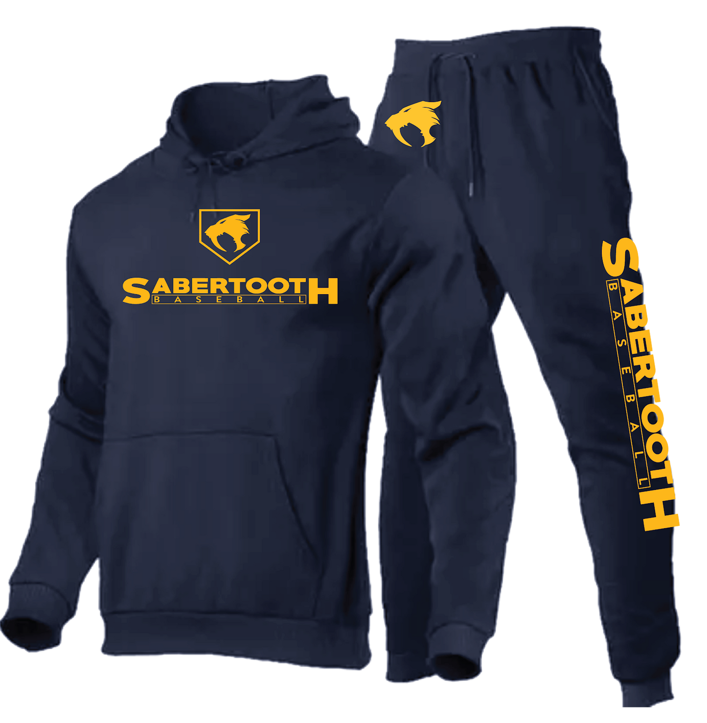 Sabertooth Sweatsuit Combo - Youth and Adult (Navy)