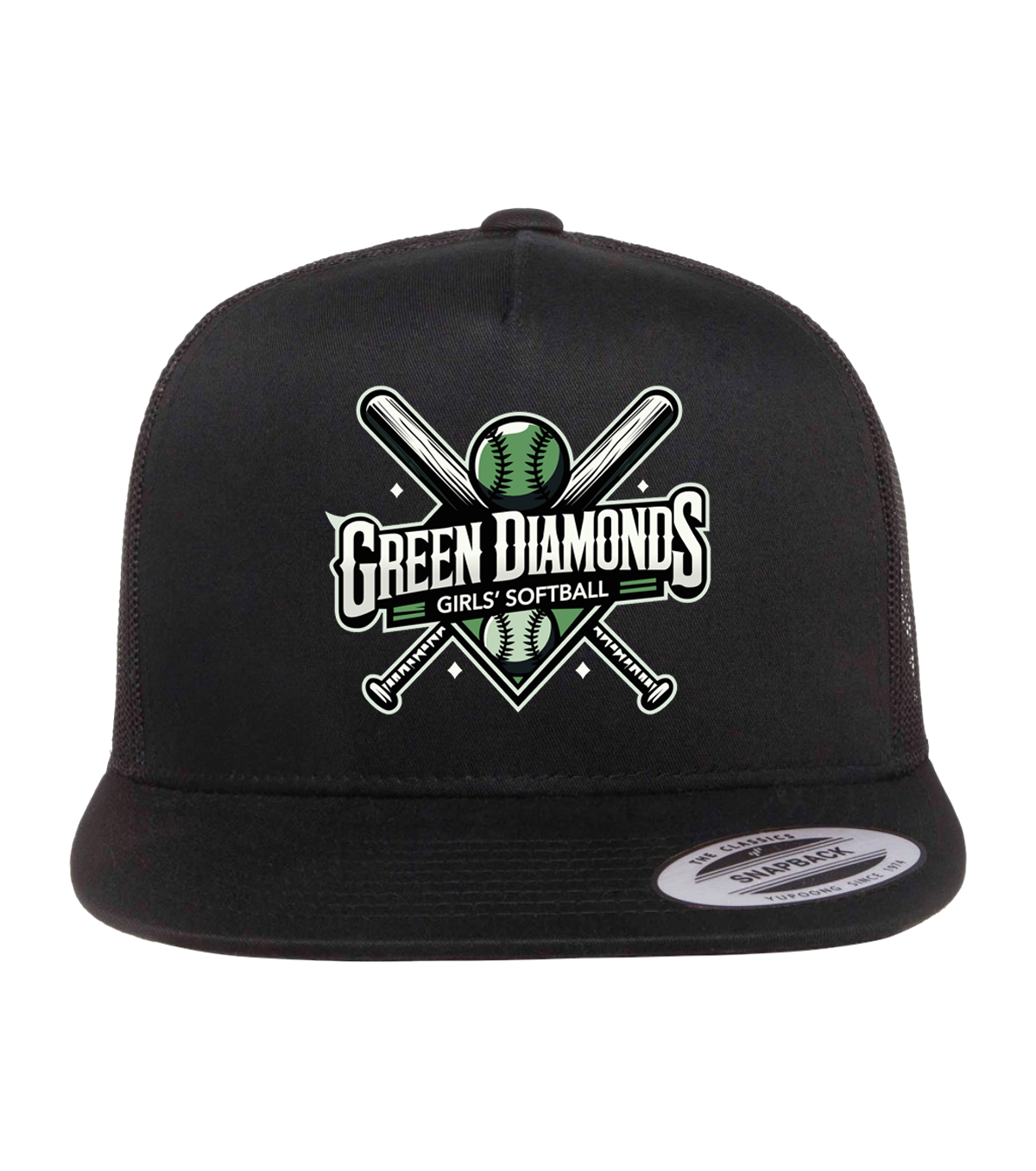 Green Diamonds - Hat with Transfer