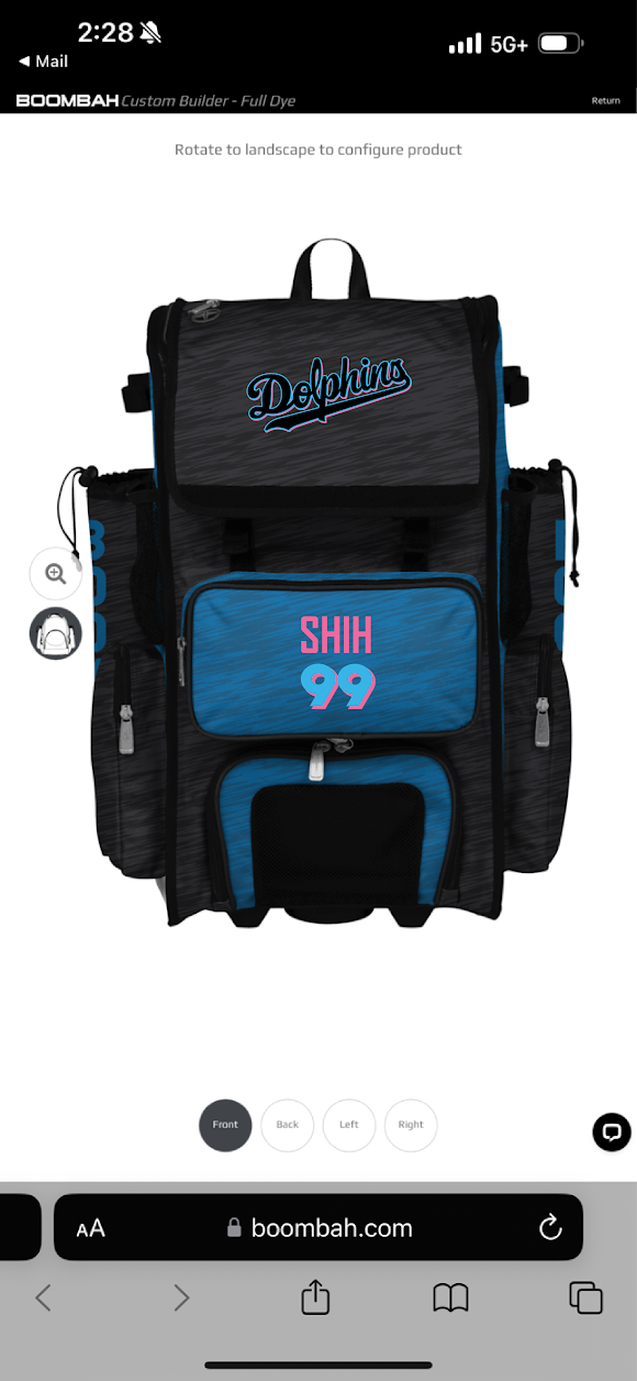 Dolphins Shih - Bag Back pack