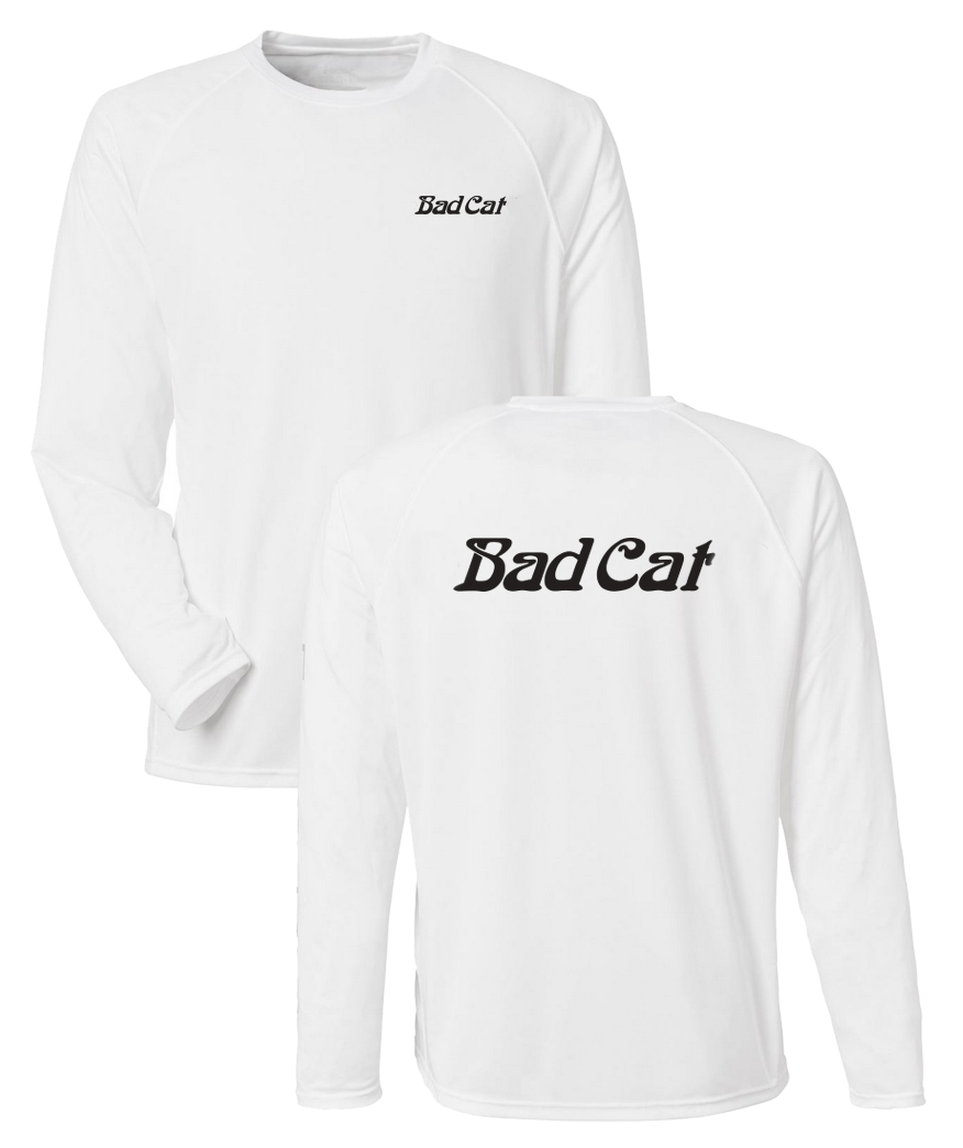 Bad Cat - Logo Longsleeve White Huk Tee