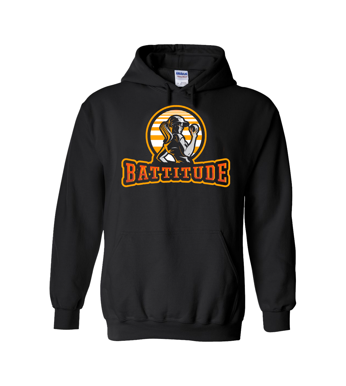 Battitude Pullover Hoodie - Black