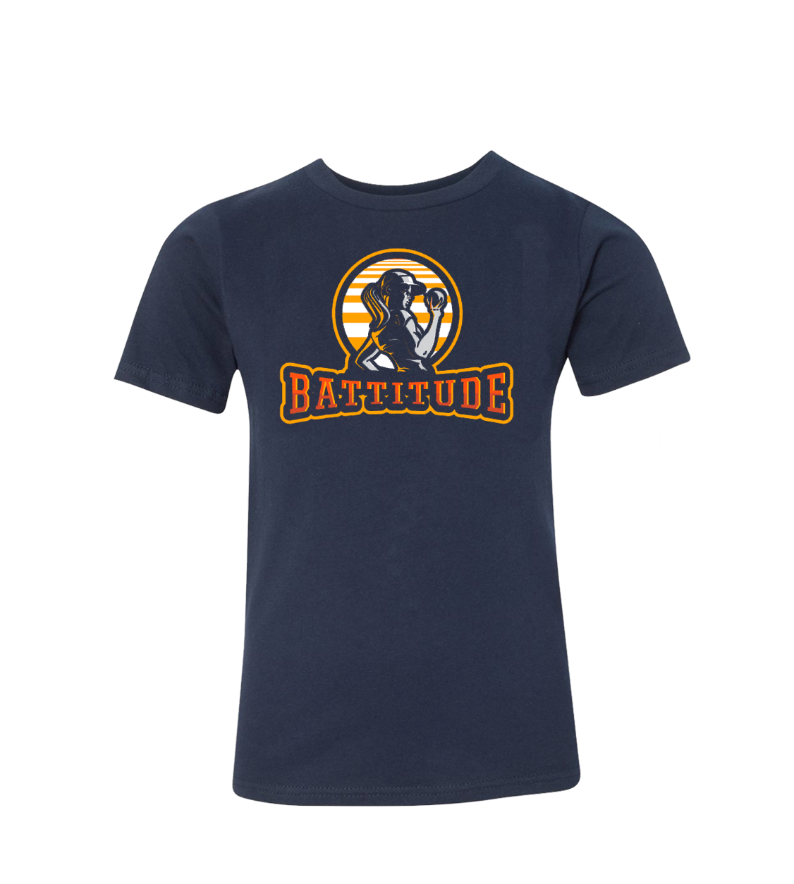 Battitude Youth Shirt - Navy