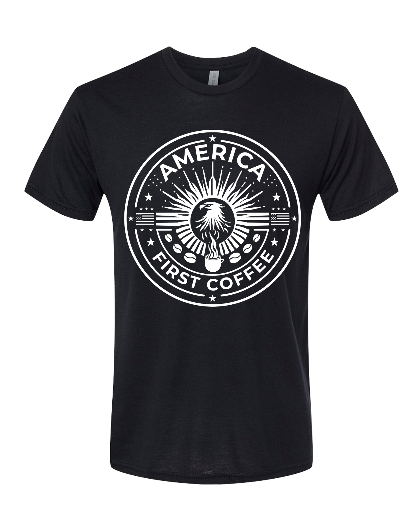 Ameircas Coffee TShirt - Black