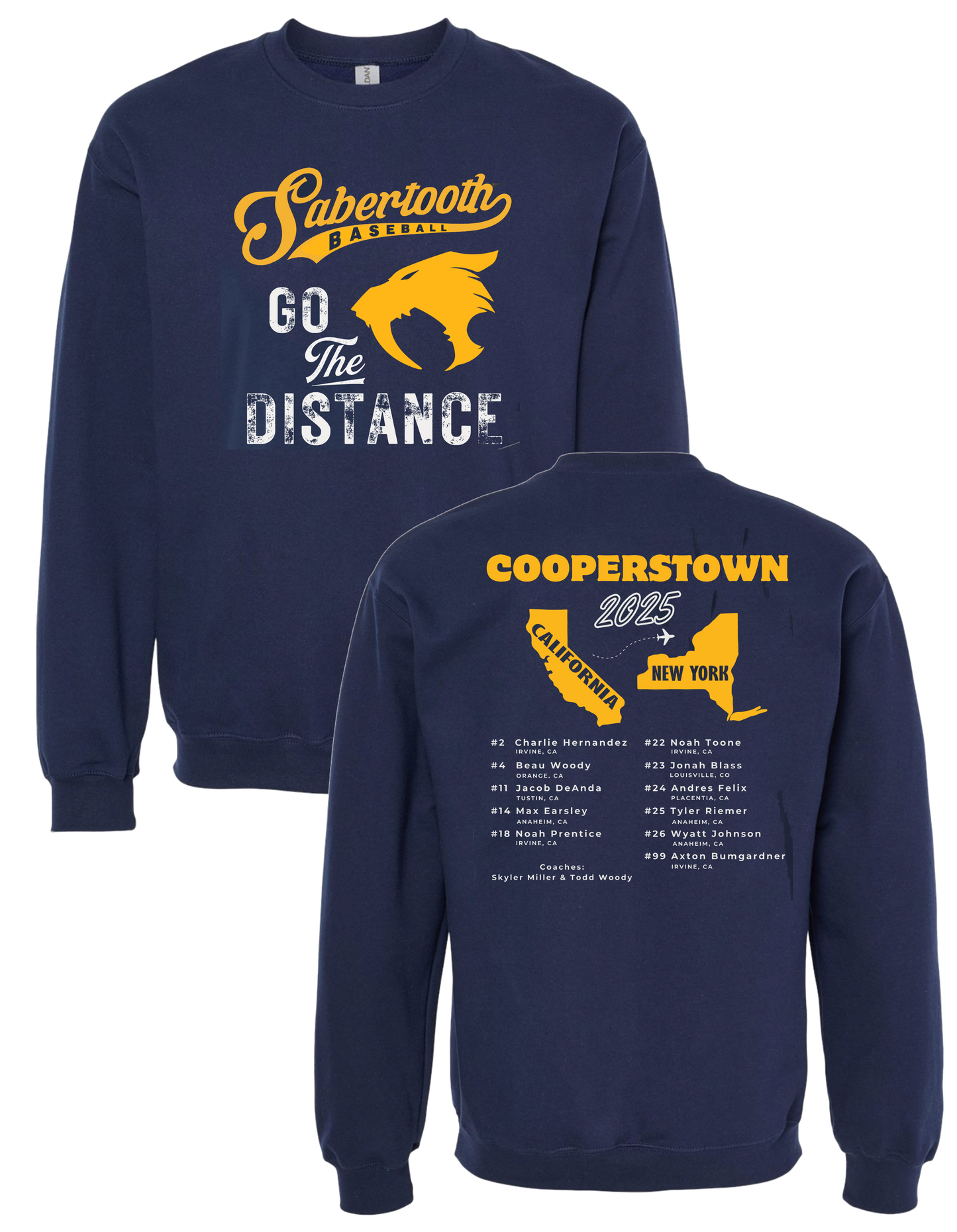 Sabertooth Cooperstown 2025 Crewneck Sweat (Adult & Youth)