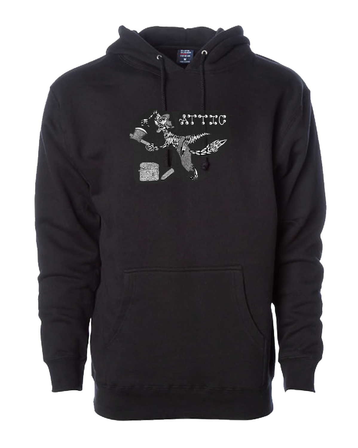 Attic Skateboards Crazy Fox Pullover Hoodie