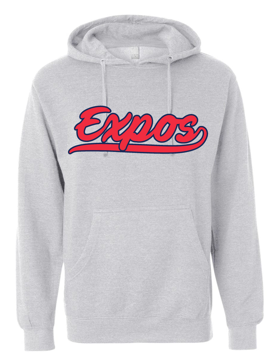 Expos Baseball Gray Hoodies