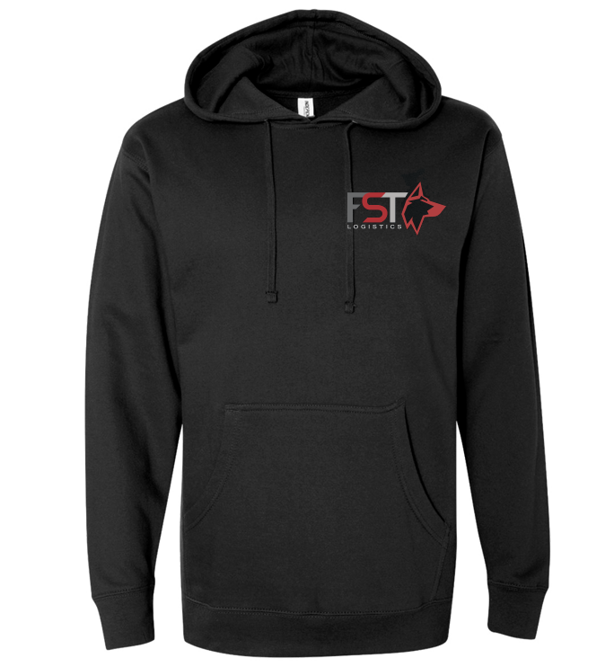 FST - Gildan Pullover Hoodie - Black/Red
