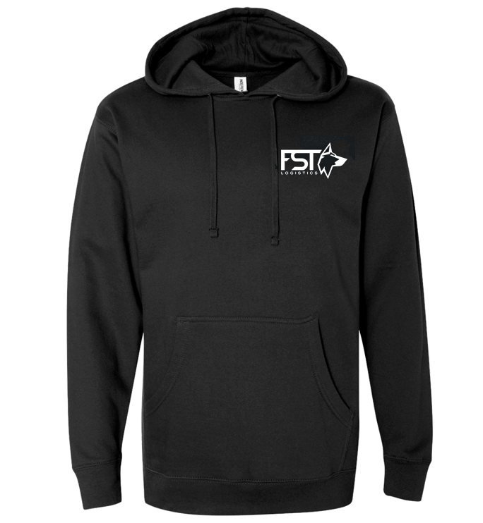FST - Gildan Pullover Hoodie - Black/White