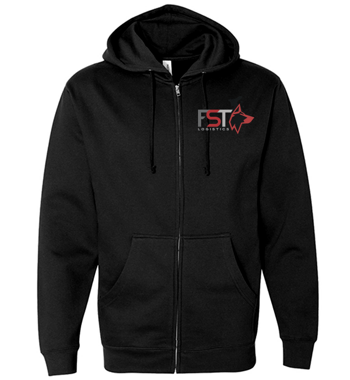 FST - Gildan Zip Hoodie - Black/Red