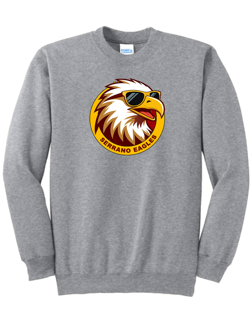 Serrano Elementary - Eagle Circle Crewneck Sweat - Youth & Adult