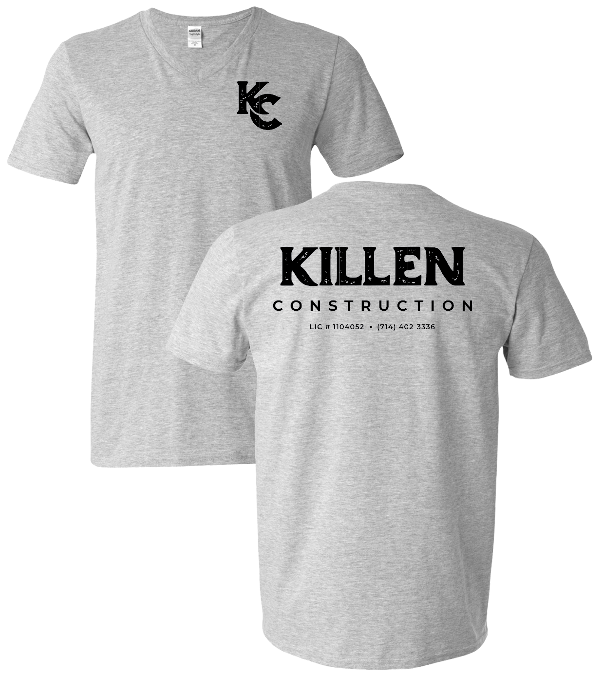 Killen Construction VNeck Shirt