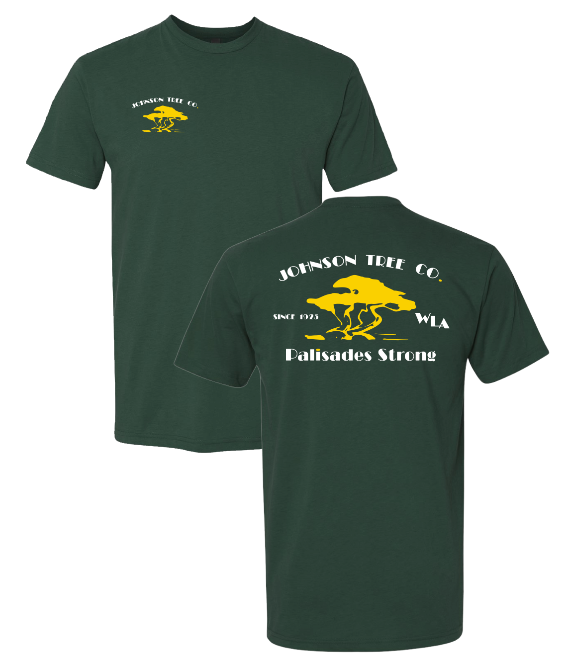 Johnson Tree Service Forest Green Shirt