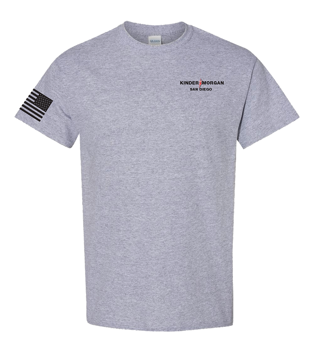 Kinder Morgan - San Diego - Gildan Heavyweight 6.1oz - Sport Gray Tee (48 Piece Bulk Run)