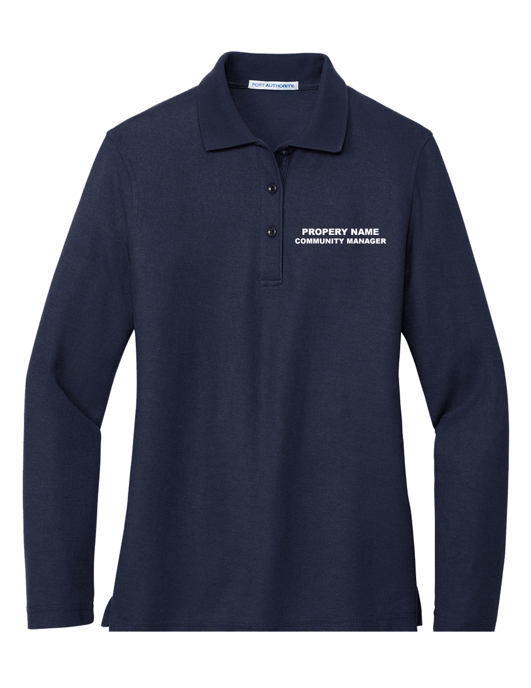 Ladies Port Authority Silk Touch Pique Long Sleeve Polo - 3XL