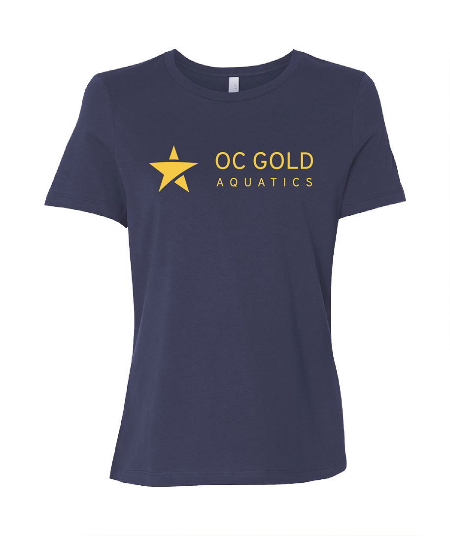 OC Gold Aquatics Ladies Relaxed Jersey Tee