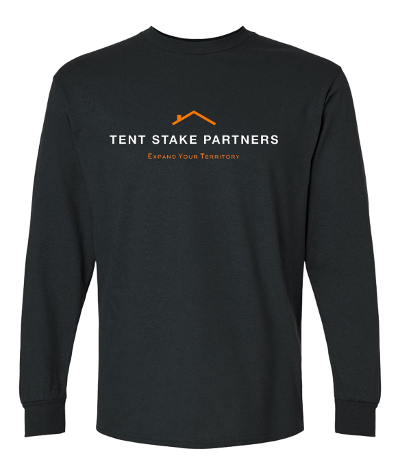 Tent Stake Longsleeve Front Only Tee - ON DEMAND