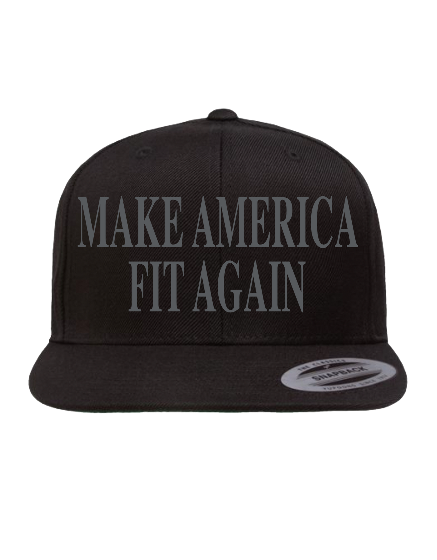 MAFA Black Classic Snapback - with Grey Ink