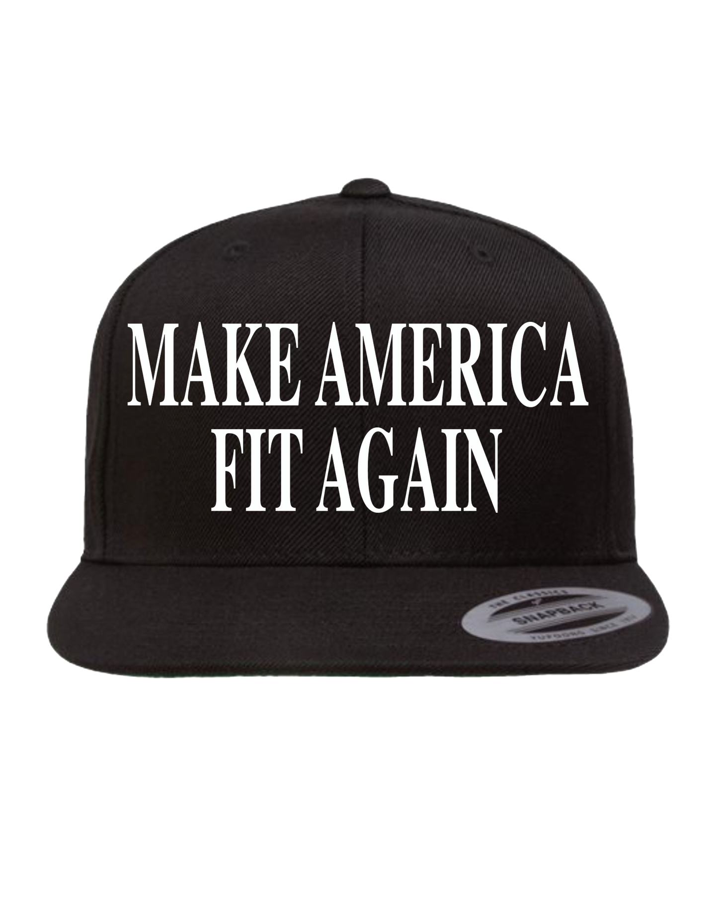 MAFA Black Classic Snapback - with White Ink