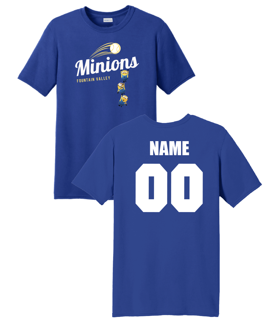 FV Minions SportTek Dri-Fit Shirts - with Name and Number Back
