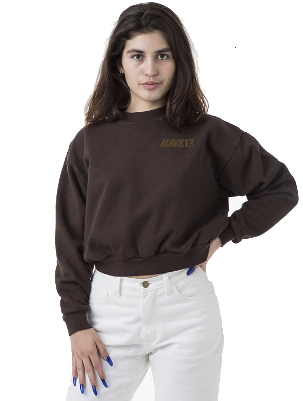 MOXI3 Ladies Crop Top Sweat
