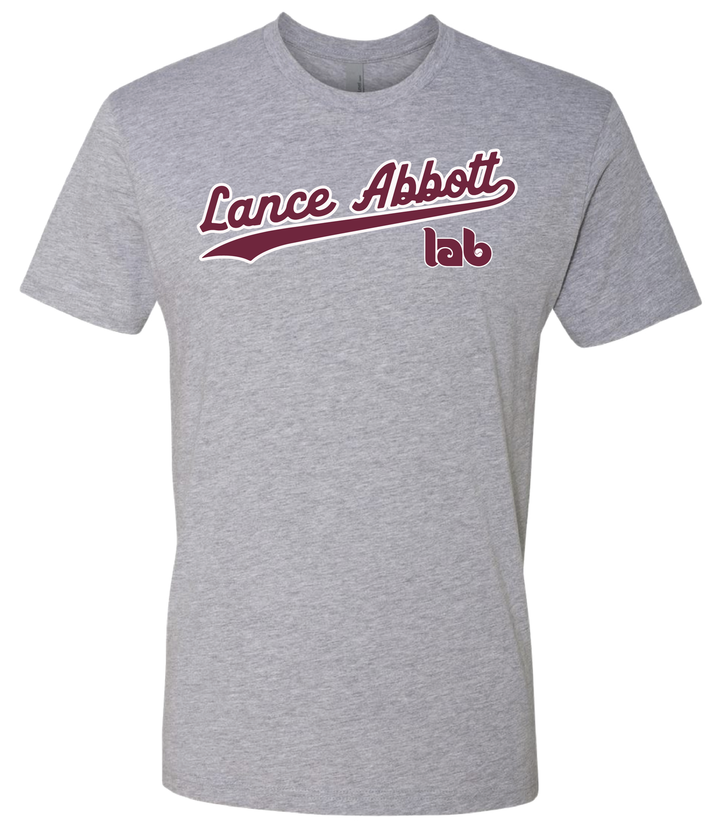 Lance Abbott - Adults Next Level Tee - Gray (Dri Fit)