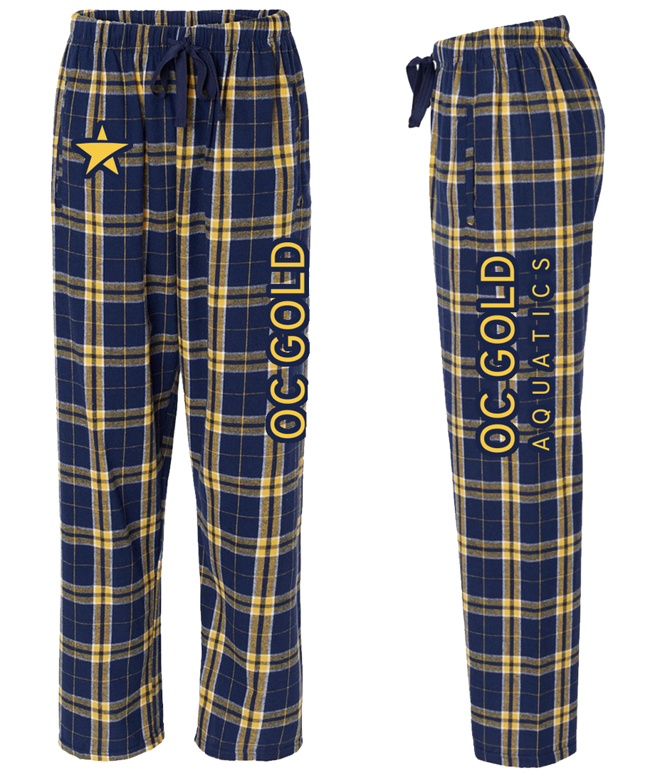 OC Gold Aquatics Boxercraft Womens Flannel Pants