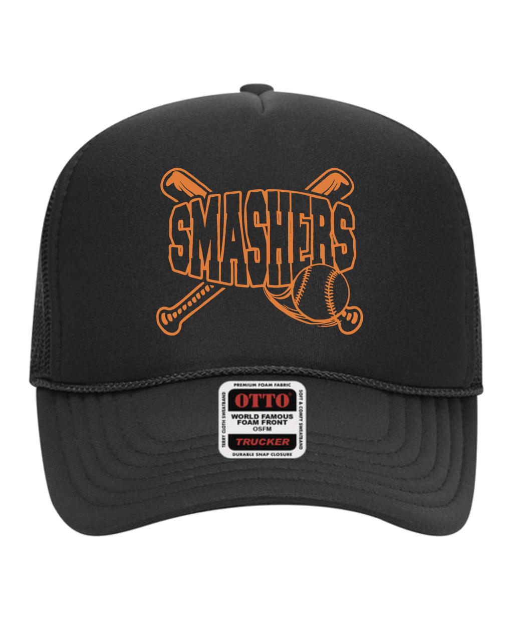 Smashers Otto Mesh Trucker Black Hat