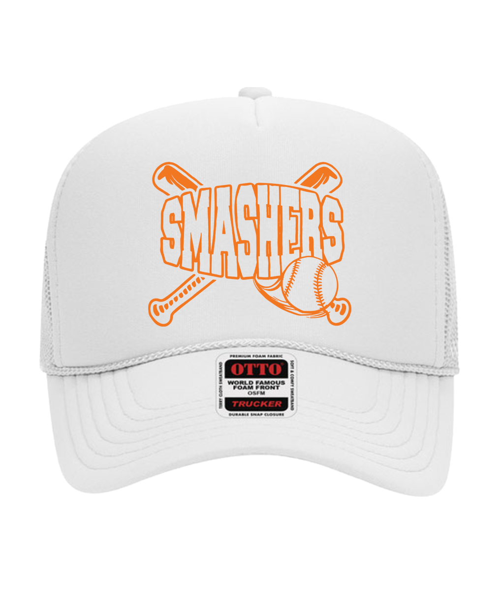 Smashers Otto Mesh Trucker White Hat