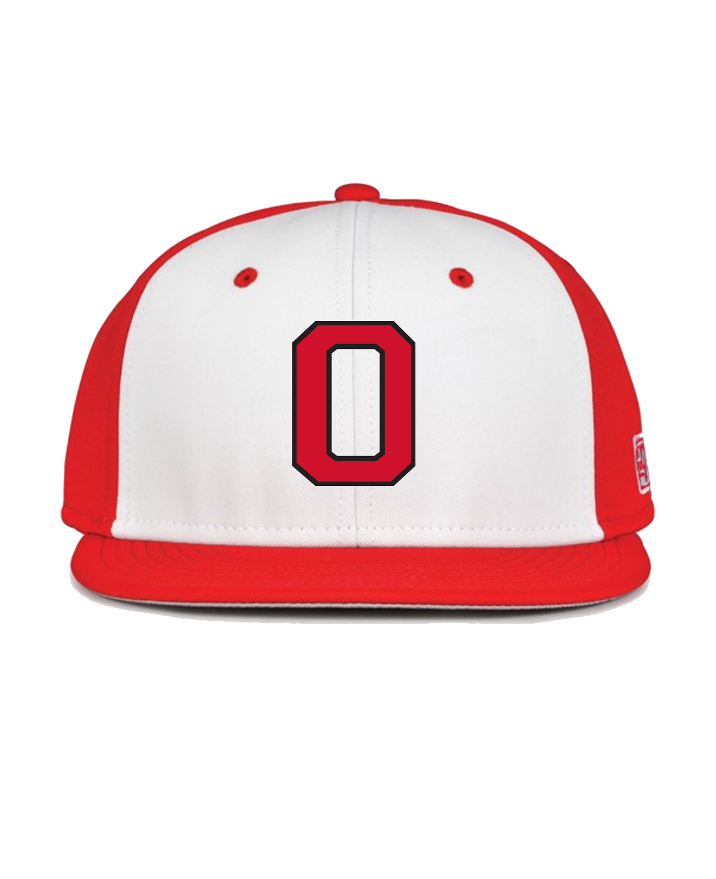 OSOS Baseball Pacific Performance Hat (White/Red)
