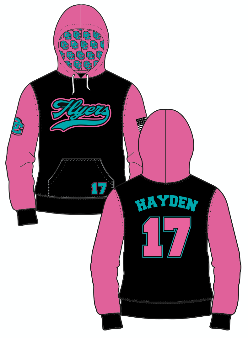 Flyers Sublimated Hoodie 2 - Name & Number