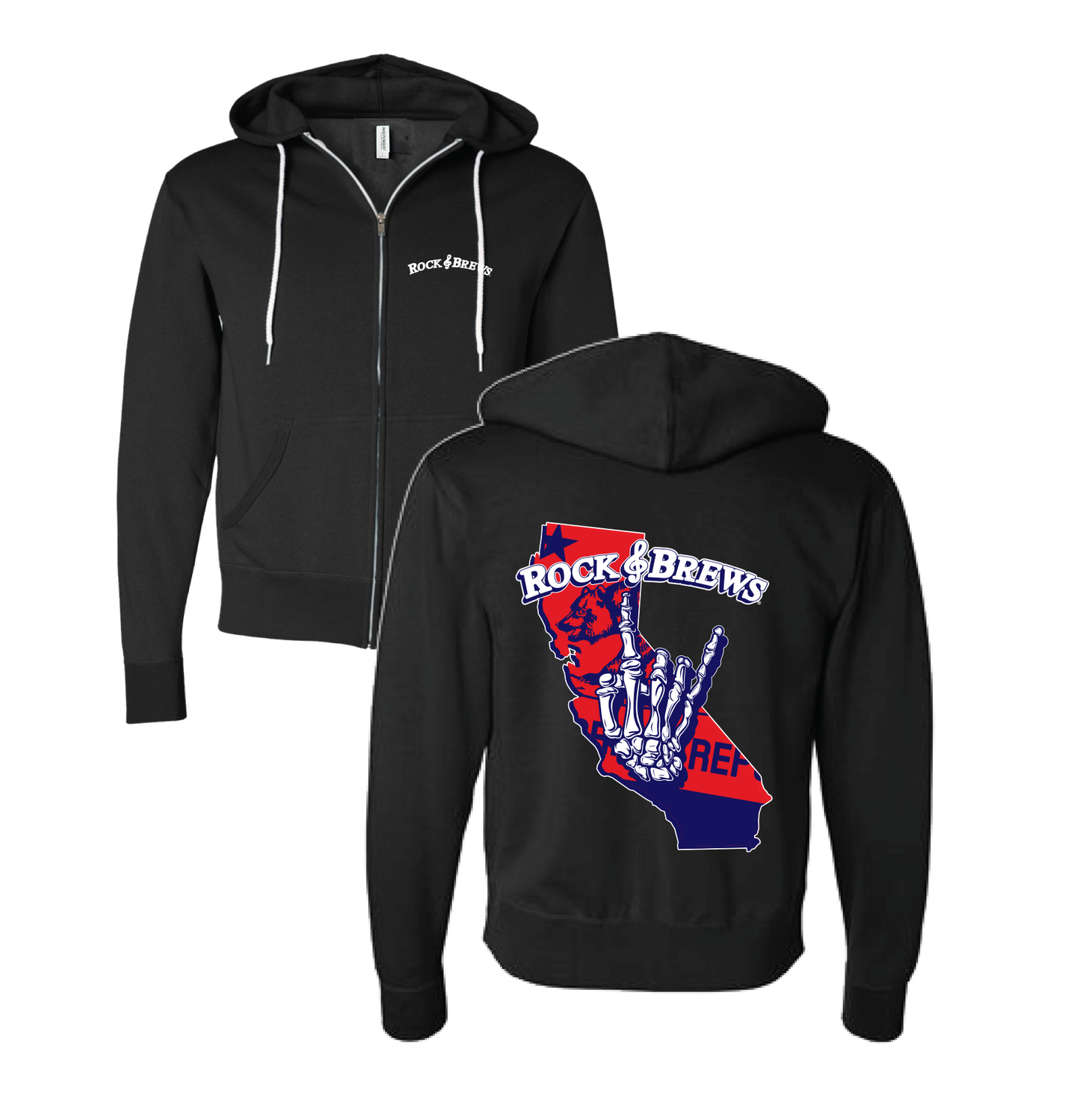 Rock and Brews Skeleton Hand Sweatshirt