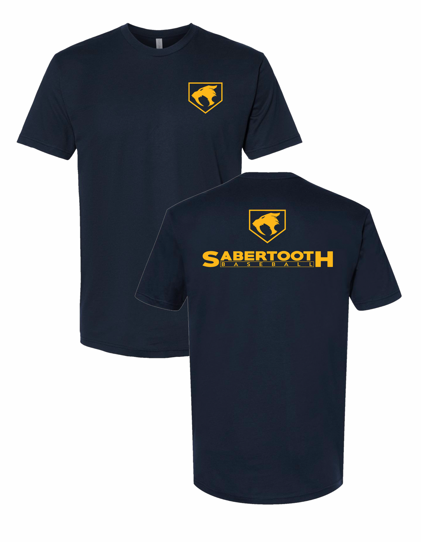 Sabertooth - Front and Back Tee (Adult and Youth)