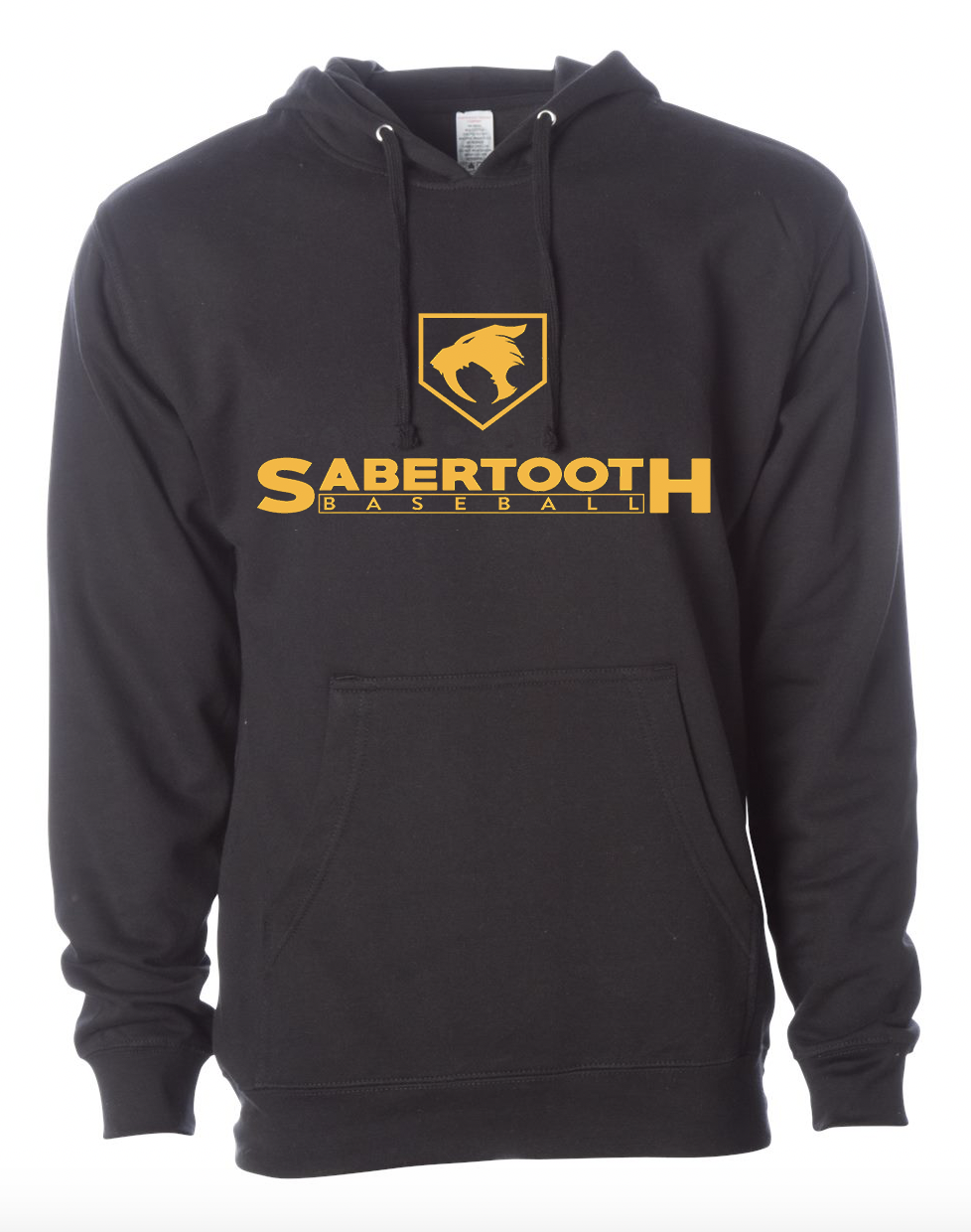 Sabertooth Heavyweight Hooded Sweatshirt (Black / Navy) Youth and Adult