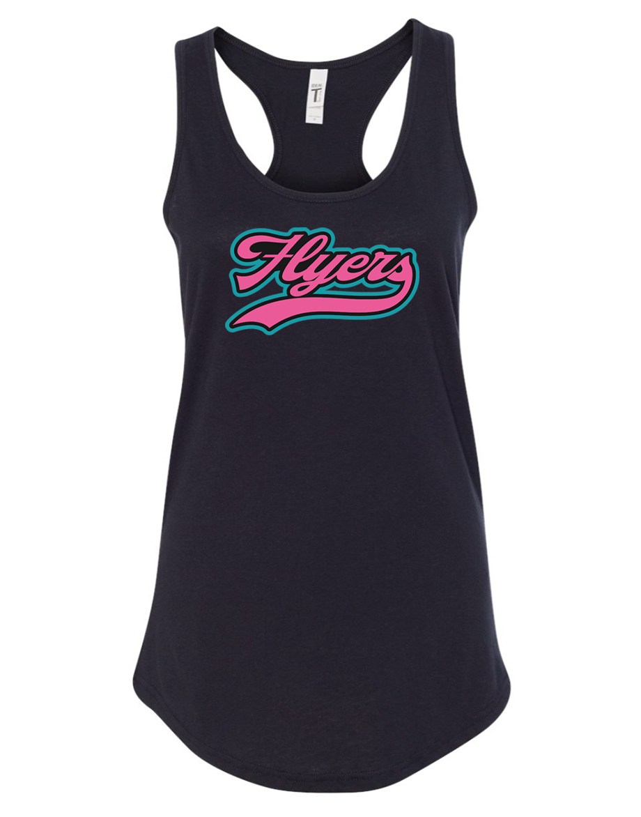 Flyers - Baseball Next Level Ladies Racer Tank