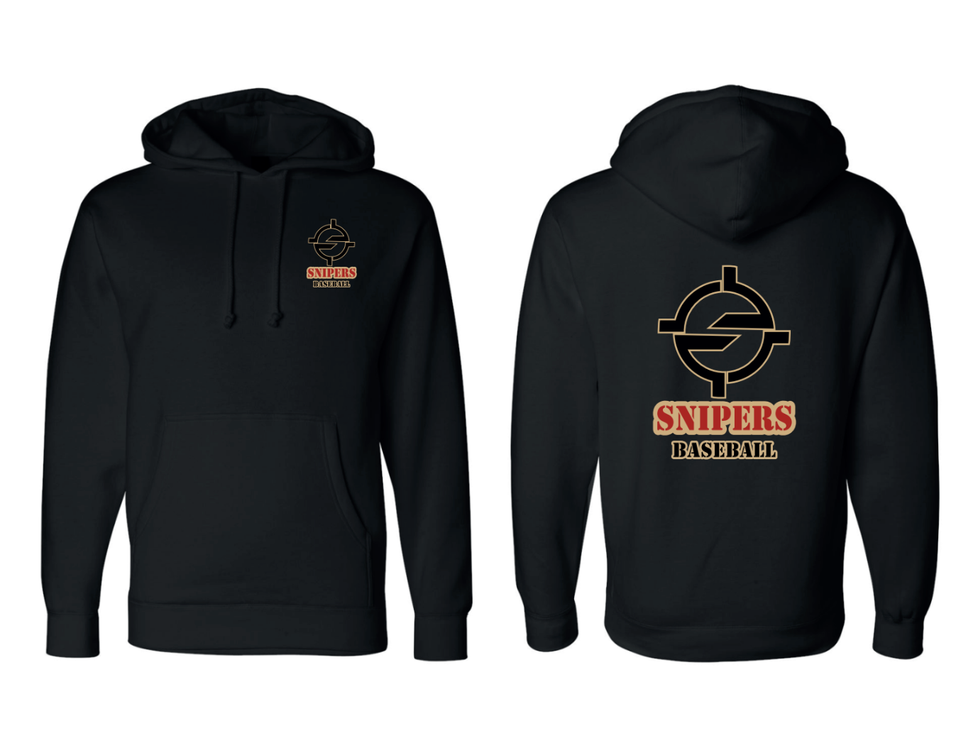 Snipers Baseball - Pullover Sweatshirt Heavy Weight (ADULT & YOUTH)