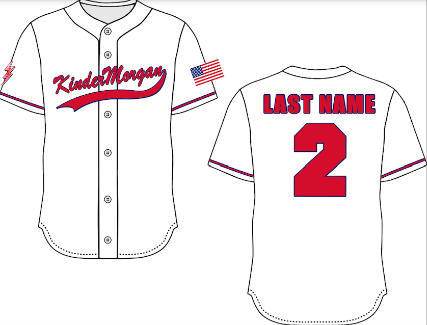 Kinder Morgan Perth Amboy - Sublimated Button Down Jersey (w/ Name & Number)
