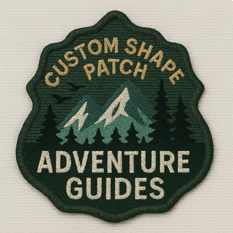 Adventure Guides - 3" or 4" Inch Custom Shape Patch (minimum 150 units)
