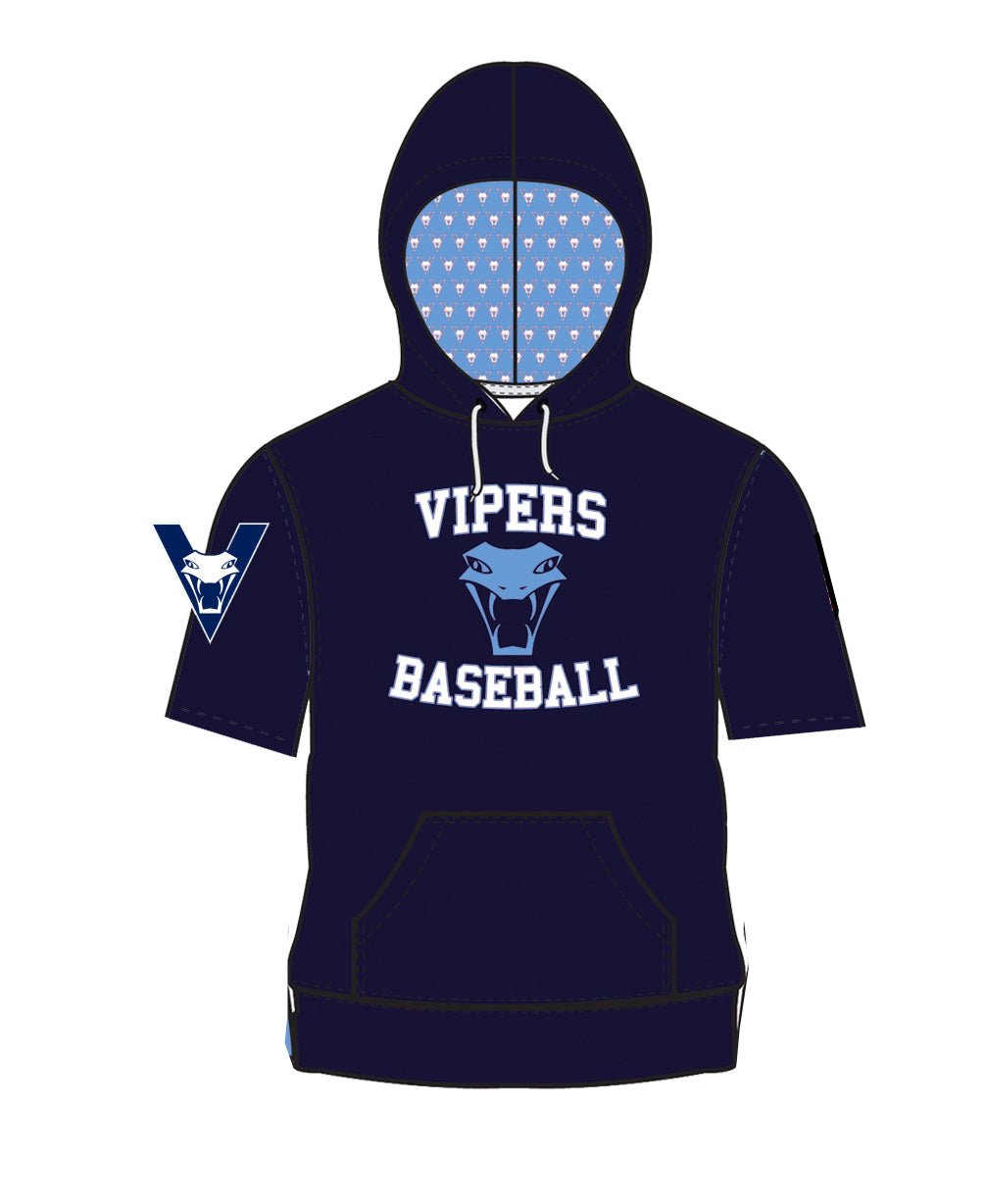 Vipers Hoodie Short Sleeve - (Front Print Only) (2-3 Week Turn time) 2024