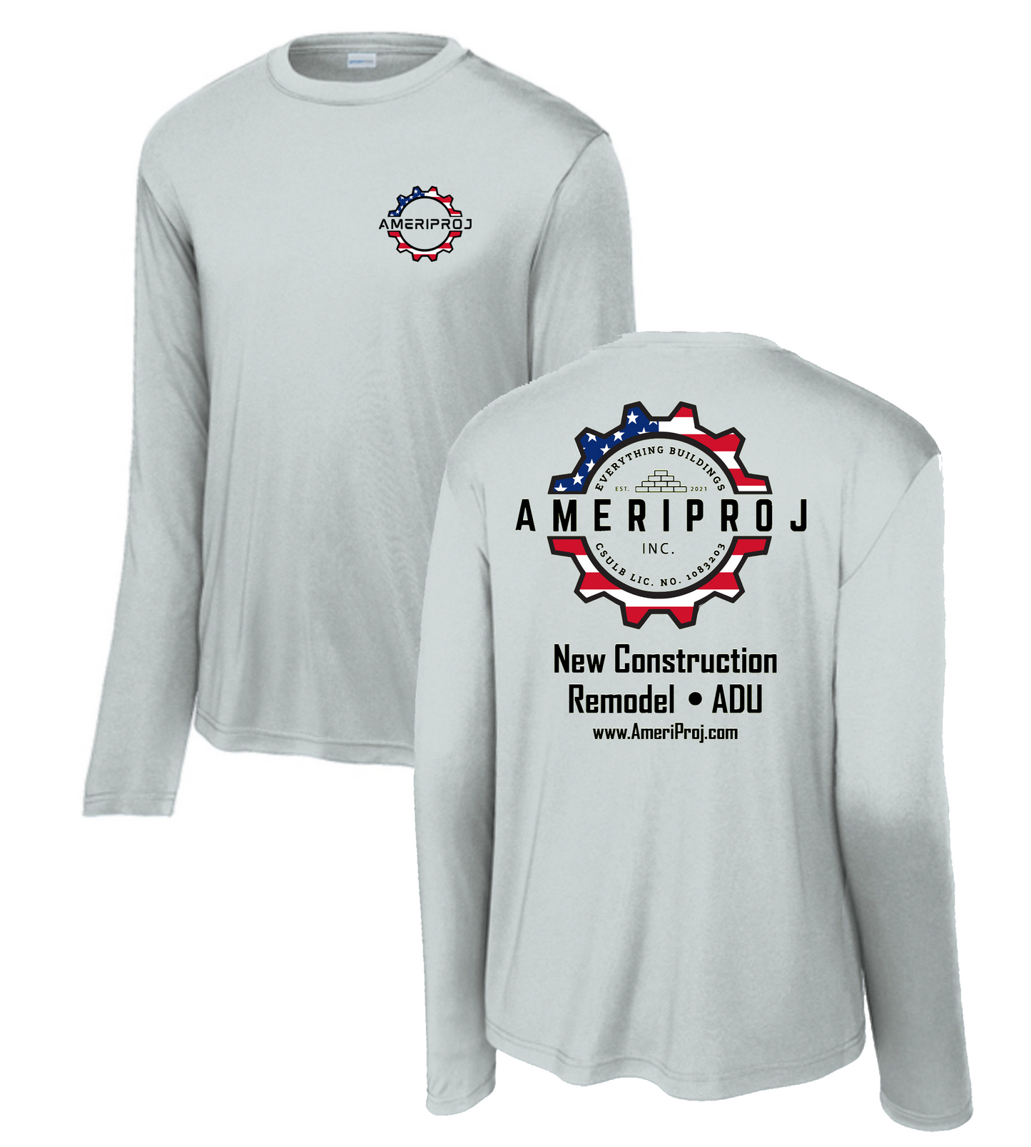 AmeriProj Performance Longsleeve Tee (Silver)