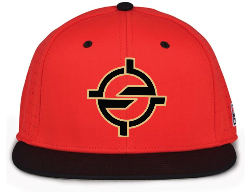 Snipers - The Game Perferated Hat - Red / Black