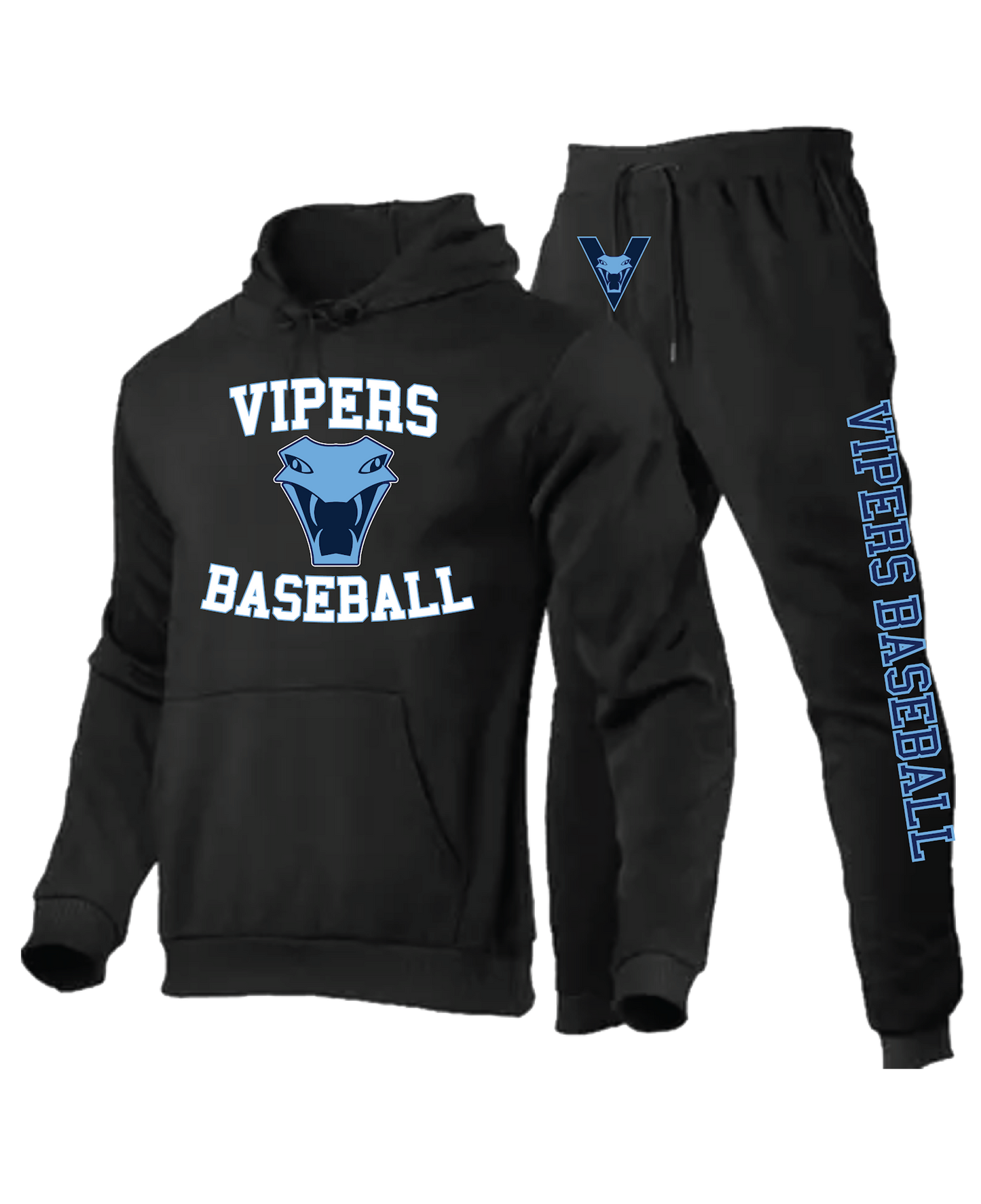 Vipers Sweatsuit Combo - Youth and Adult (Black)