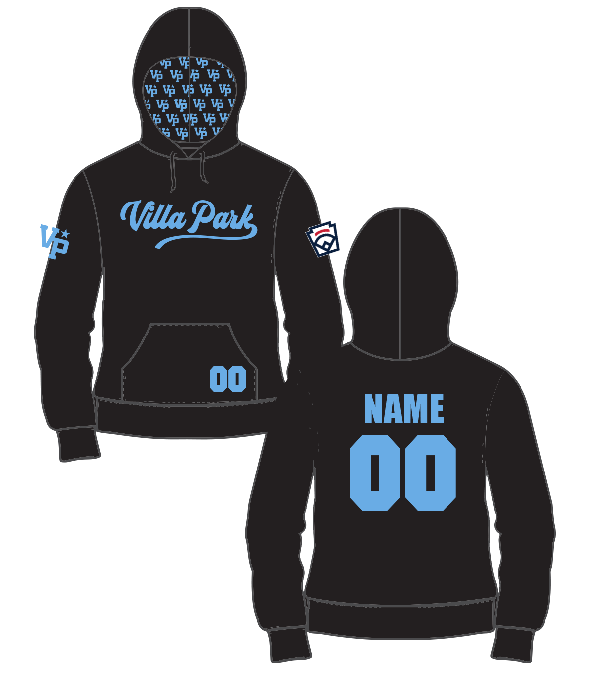 VP All Stars Sublimated Hoodie (20 day turn time)