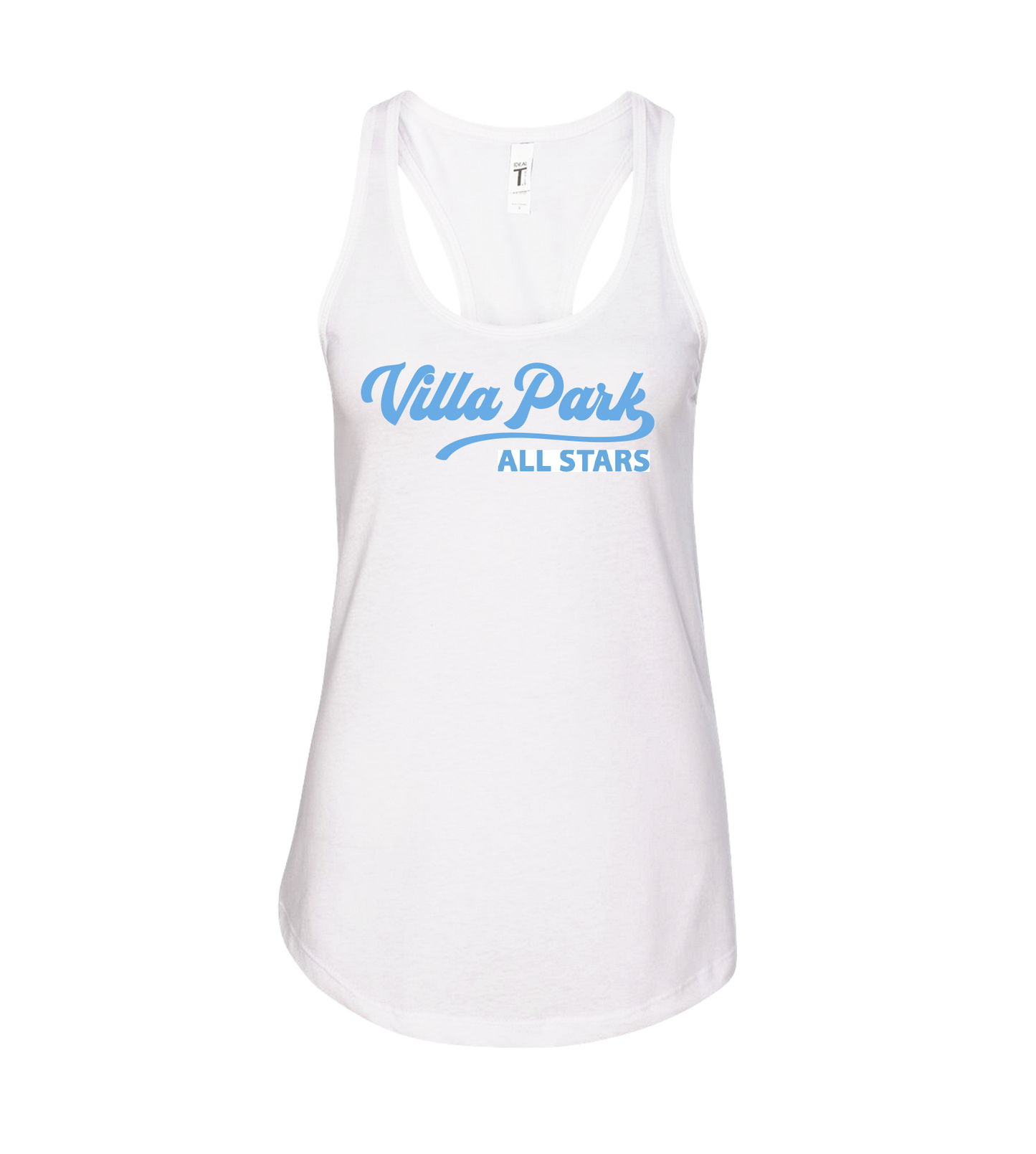 VP All Stars Script White Ladies Tanktop