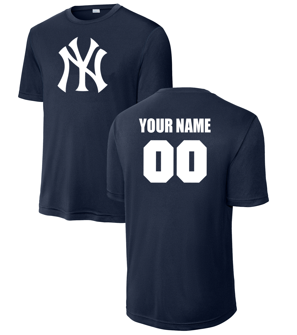 VP - NY Practice Dri Fit Tee with Name & Number (Youth and Adult)