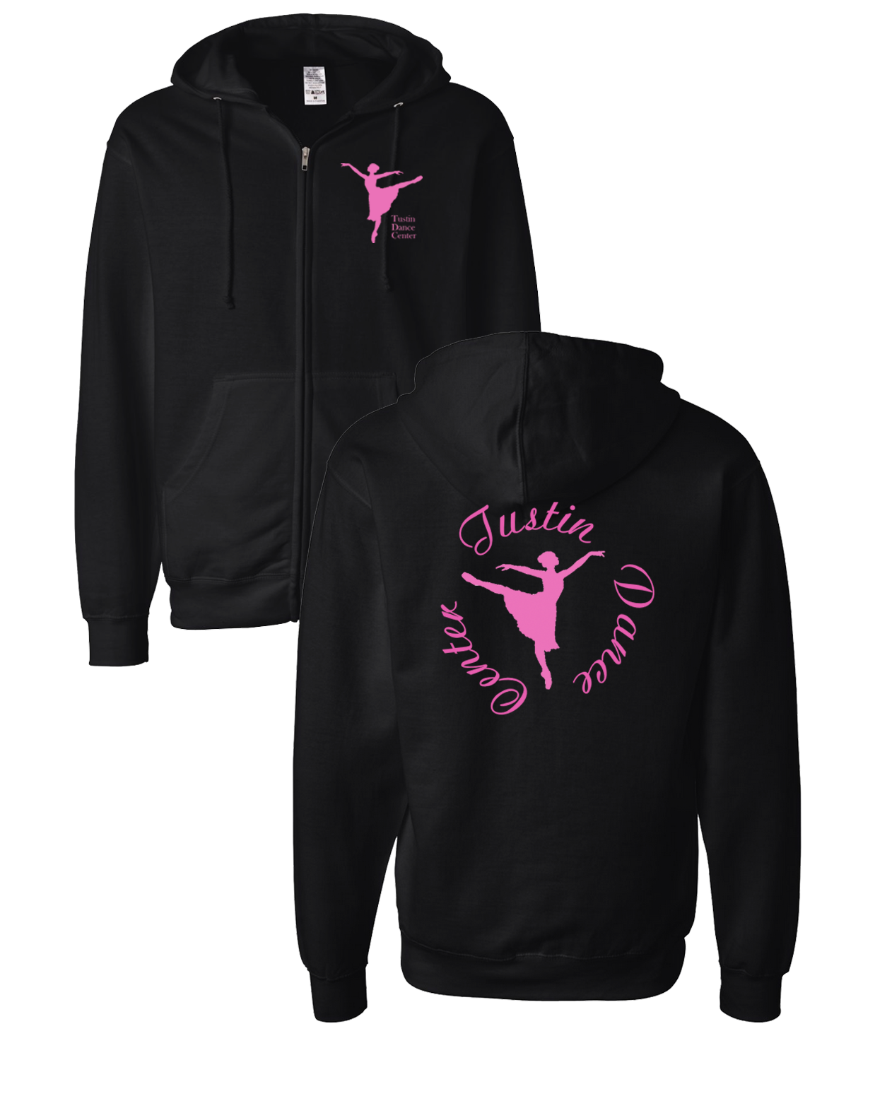 Tustin Dance Center Zippered Sweatshirt