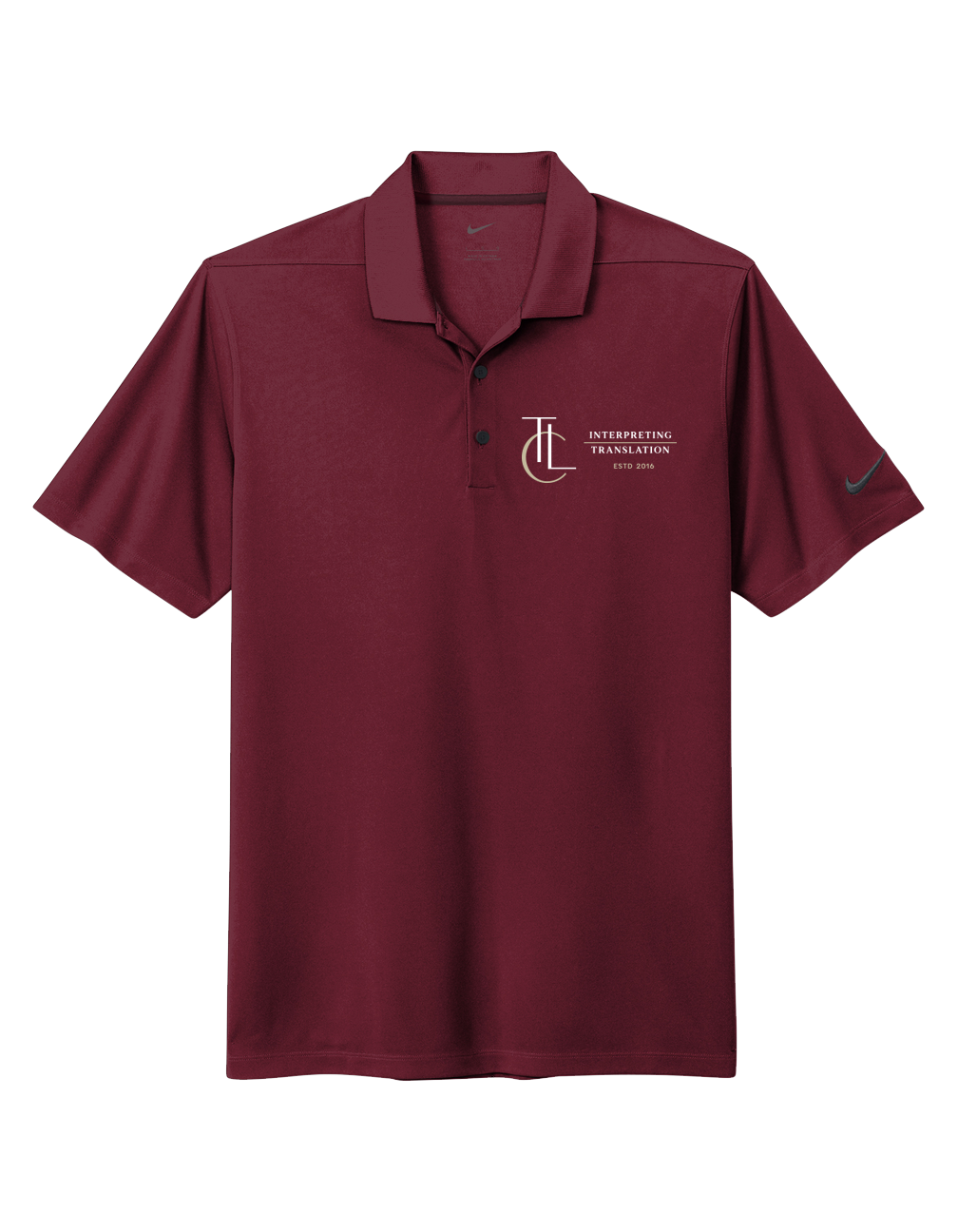 TLC Interpreting - Mens Nike Dri-FIT Micro Pique 2.0 Polo