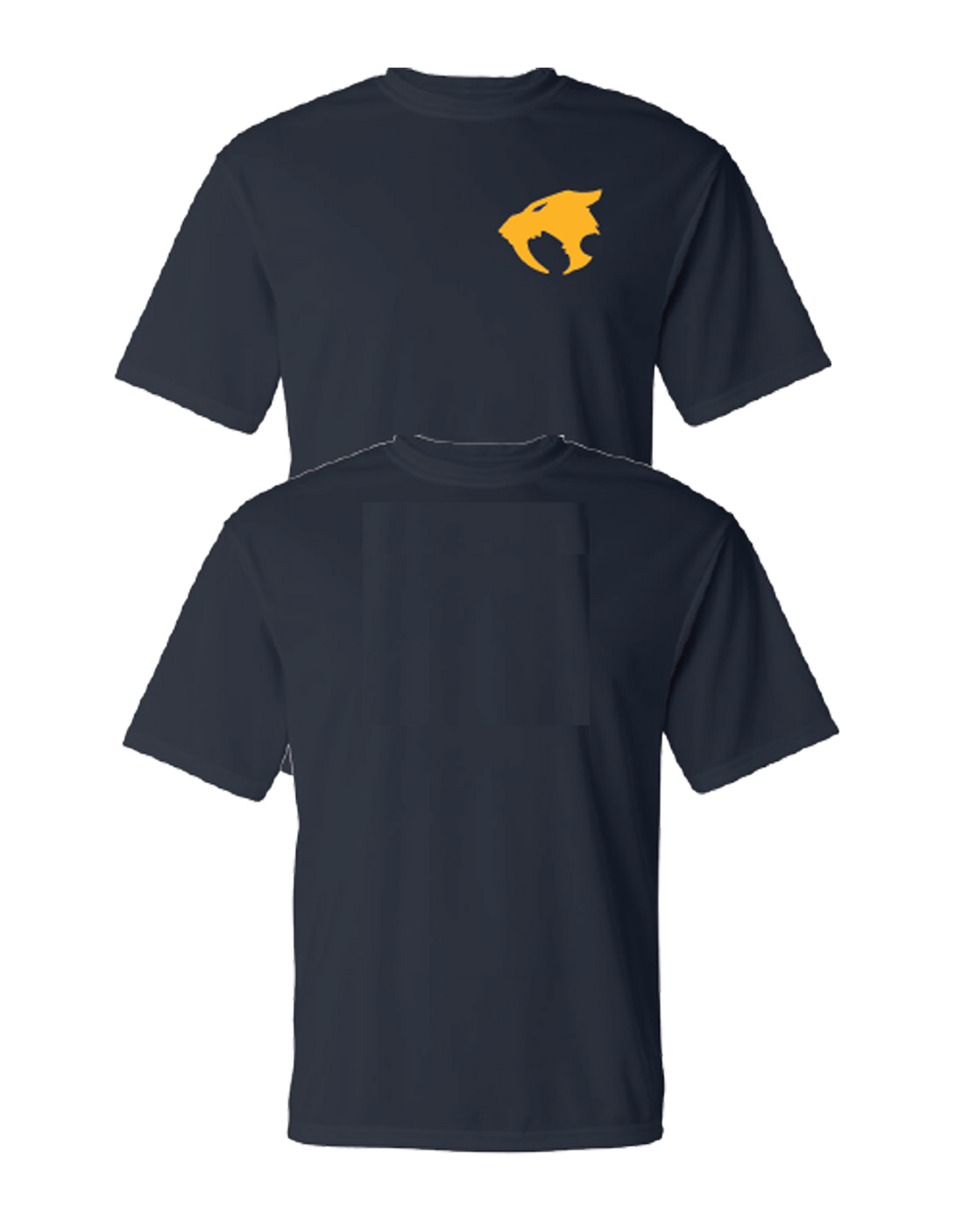 Sabertooth - Practice Jersey (Dri-Fit) Tee NAVY - Front Only Left Chest