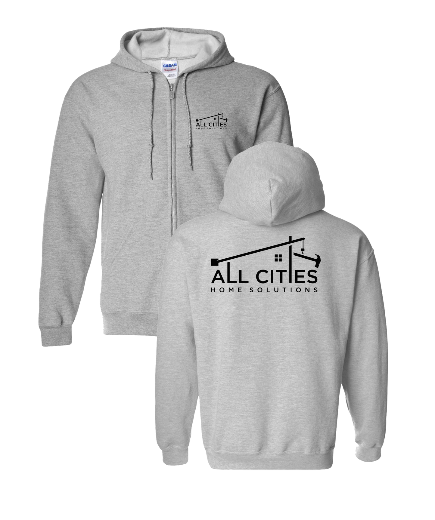 All Cities - Hooded Zippered Sweat